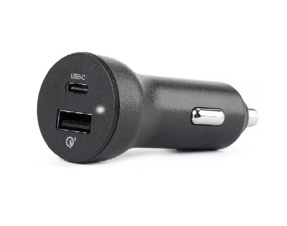 AUTO PUNJAČ-2.4A USBA+C